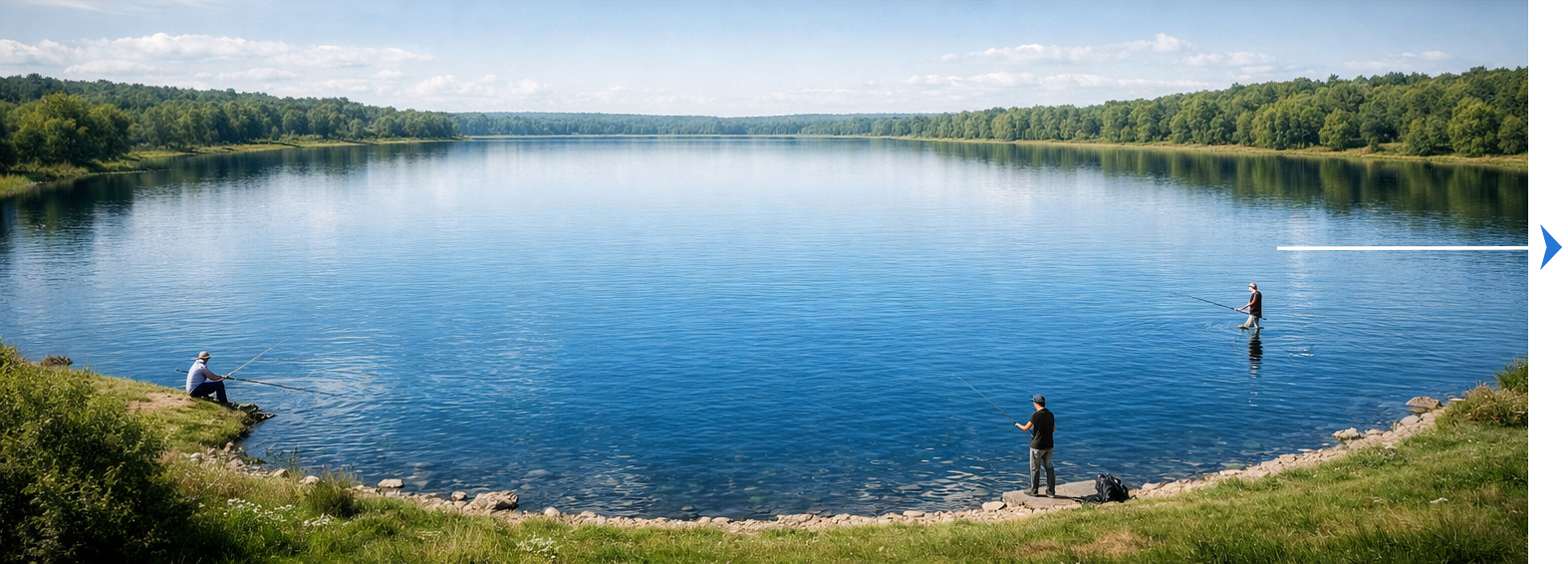 Wide large pond showing untapped homeowners and renters